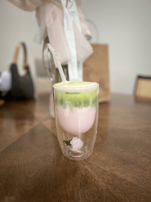 Strawberry Matcha Latte